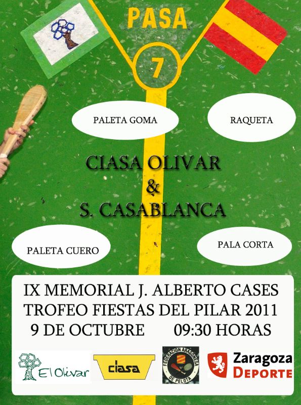 IX Trofeo Fiestas de Pilar de Pelota - Memorial J. Cases