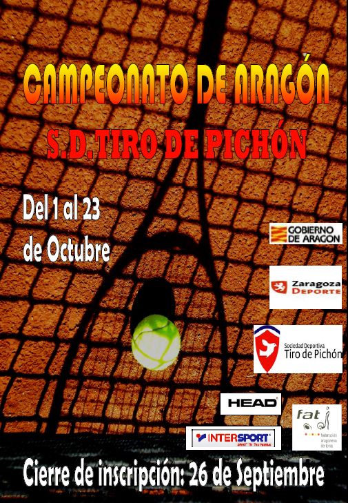 Campeonato de Aragón de Tenis - Finales modalidad individual