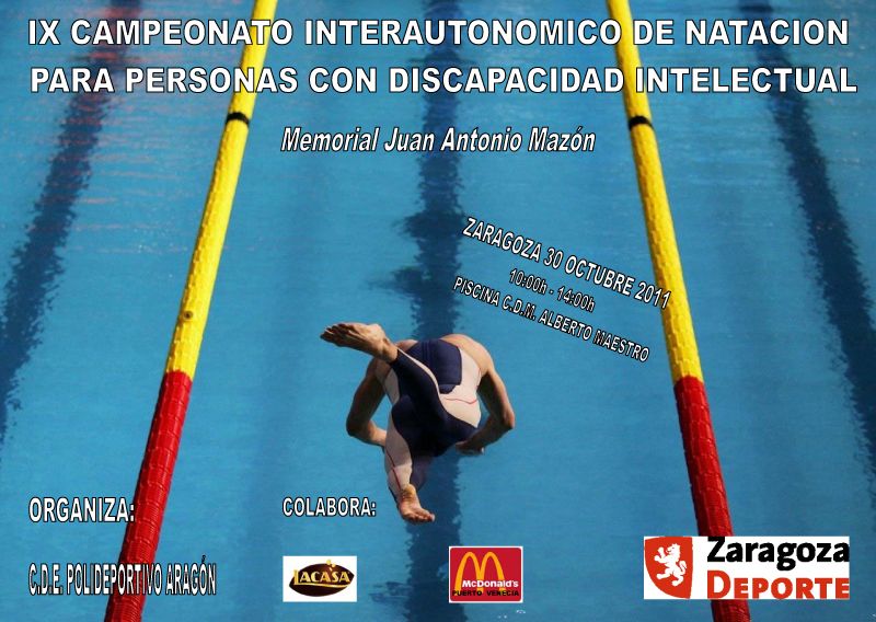 IX Campeonato Interautonómico De Natación para Personas con Discapacidad Intelectual IX Campeonato Interautonómico De Natación para Personas con Discapacidad Intelectual