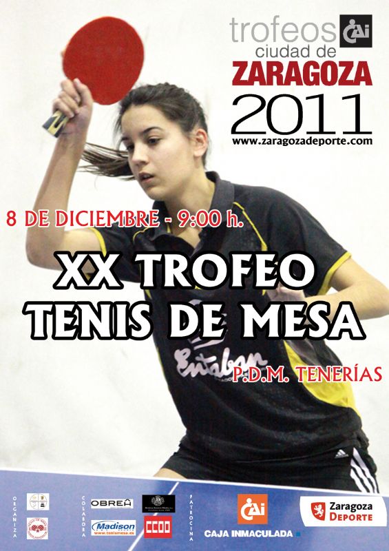 XX Trofeo «CAI-Ciudad de Zaragoza» de Tenis de Mesa