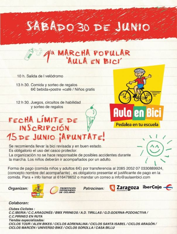 I Marcha Popular «Aula en bici»