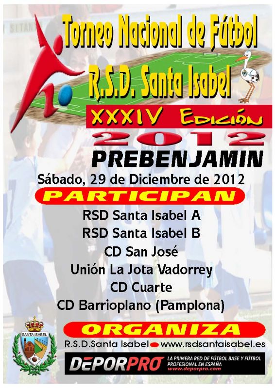 XXXIV Torneo Nacional de Fútbol Prebenjamín «RSD Santa Isabel»