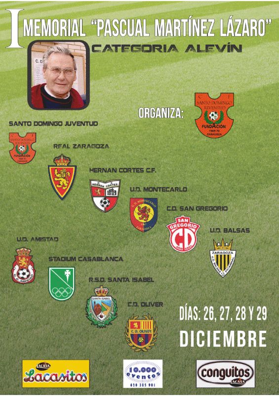 I Torneo Navidad de Fútbol Alevín. Memorial «Pascual Martínez Lázaro»