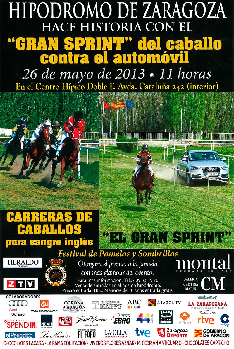 Carreras de Caballos + Gran Sprint: Caballo vs Automóvil Carreras de Caballos + Gran Sprint: Caballo vs Automóvil