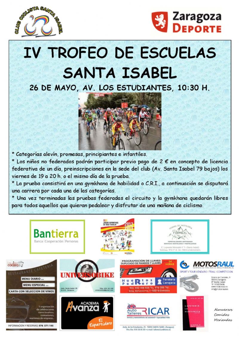 IV Trofeo de Escuelas de Ciclismo IV Trofeo de Escuelas de Ciclismo