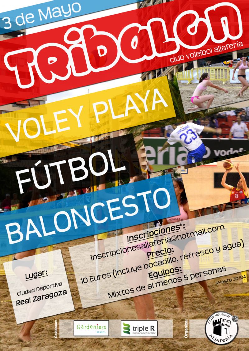 Torneo «Tribalón»: Voley-Playa - Fútbol - Baloncesto