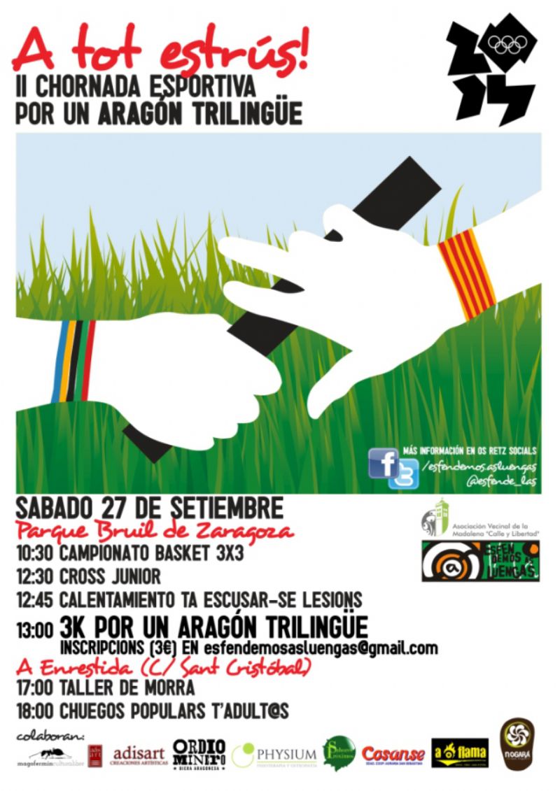 «A tot estrús». II Jornada deportiva por un Aragón trilingüe «A tot estrús». II Jornada deportiva por un Aragón trilingüe