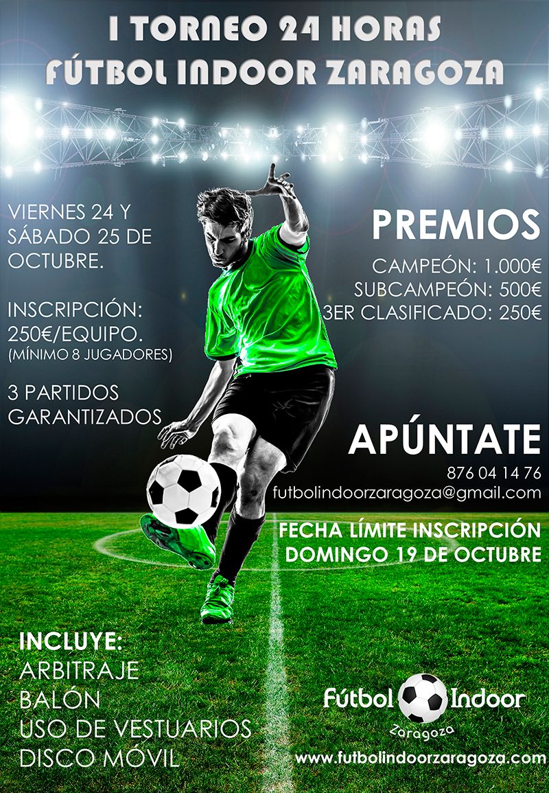 Torneo 24 Horas Fútbol Indoor Zaragoza