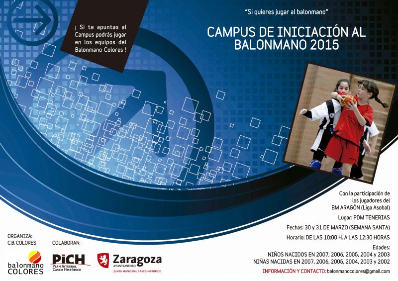 Campus de iniciación al balonmano 2015