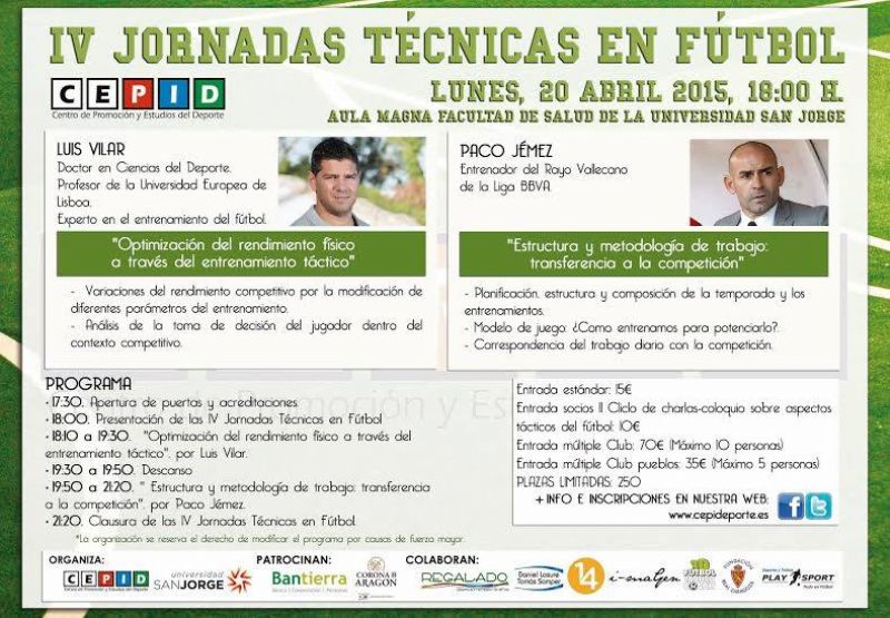 IV Jornadas Técnicas en Fútbol