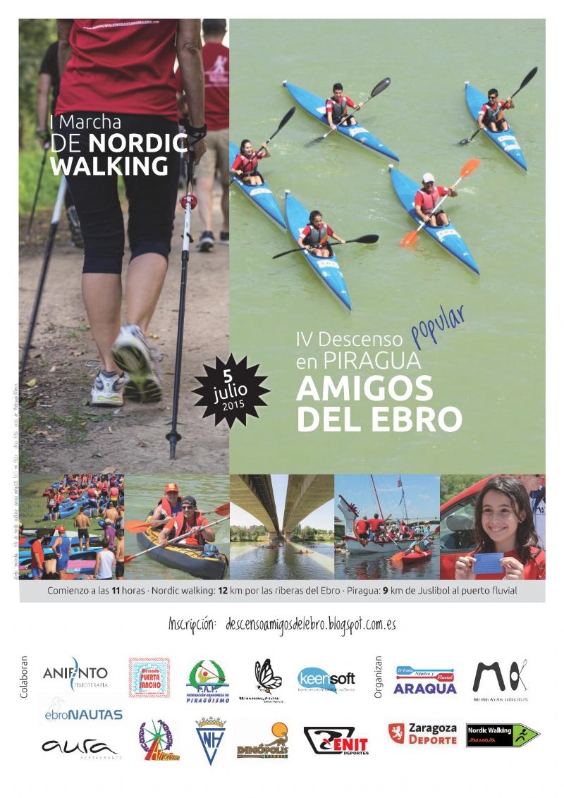 «Amigos del Ebro»: IV Descenso Popular + I Marcha Nordic Walking