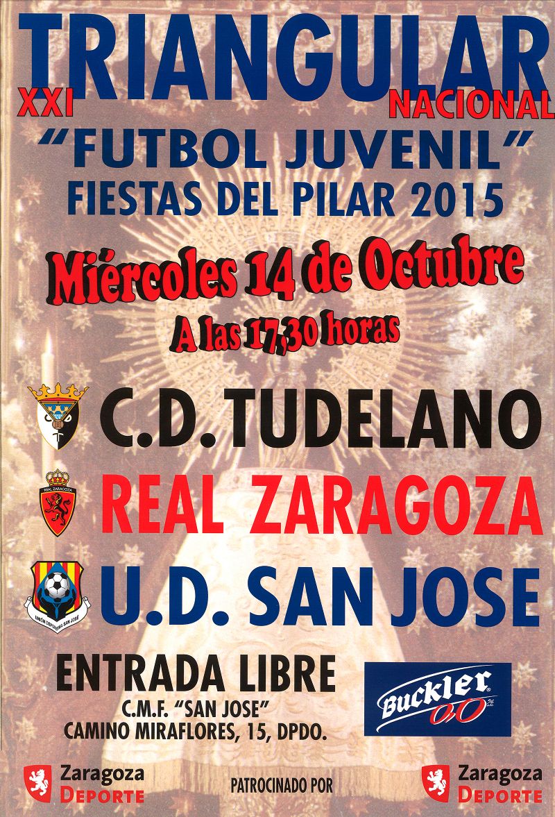 XXI Triangular Nacional de Fútbol Juvenil «Fiestas del Pilar 2015»