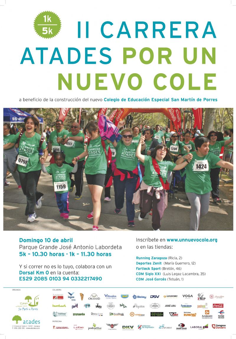 II Carrera ATADES «Por un nuevo cole»