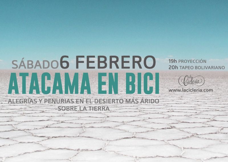 Charla y proyección de fotos del viaje «Desierto de Atacama en bicicleta»