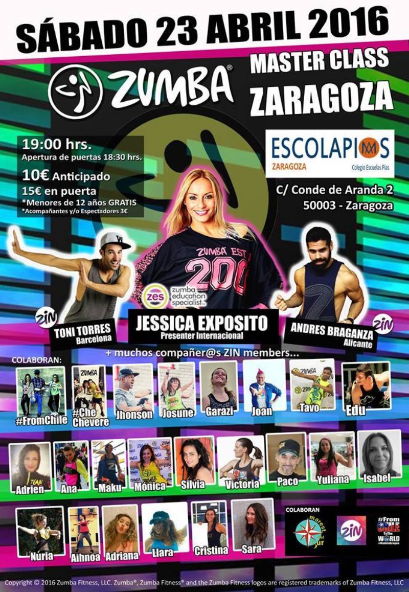 Master Class de Zumba en Escolapios