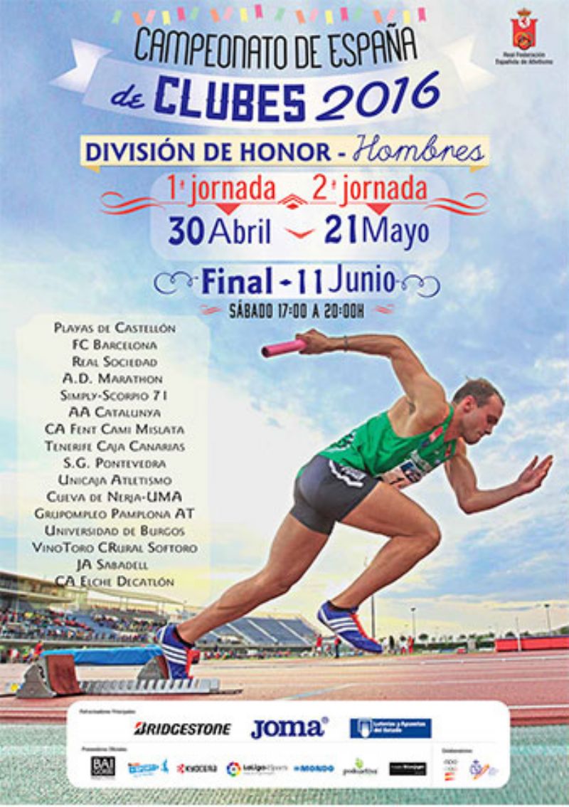 1ª jornada del Cº España de Atletismo Clubes División de Honor 