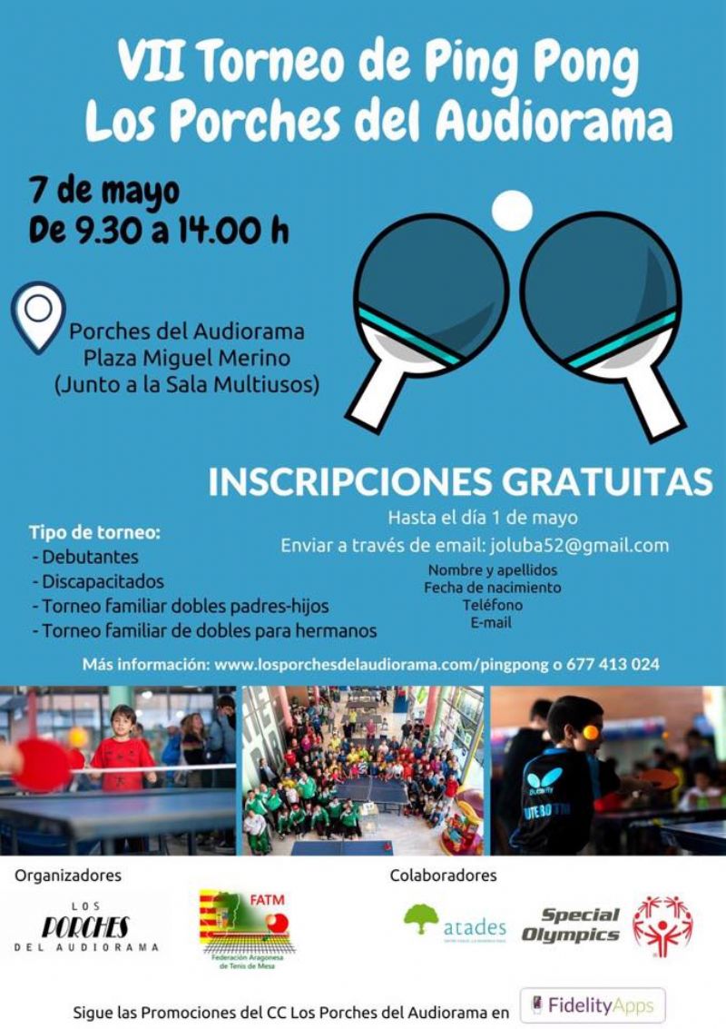 VII Torneo de Ping-Pong «Los Porches del Audiorama»