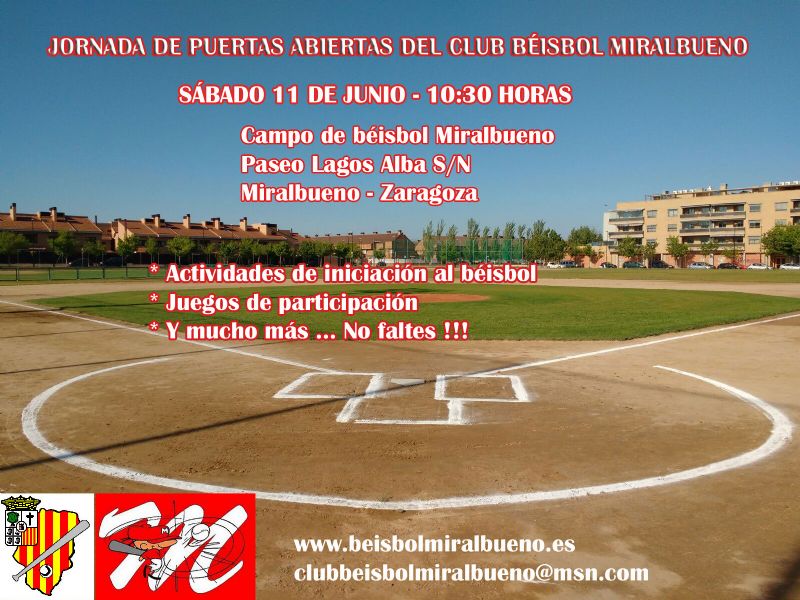 Jornada de puertas abiertas del Club Béisbol Miralbueno