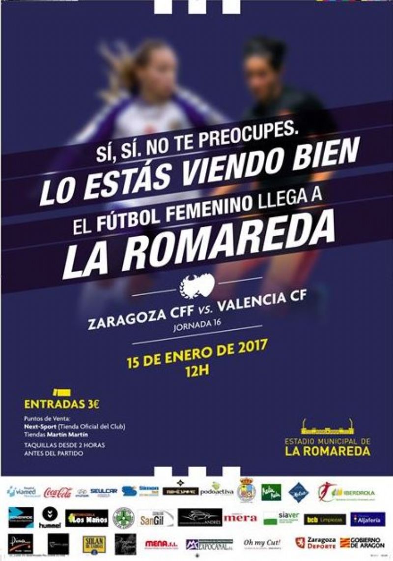 Zaragoza CFF - Valencia