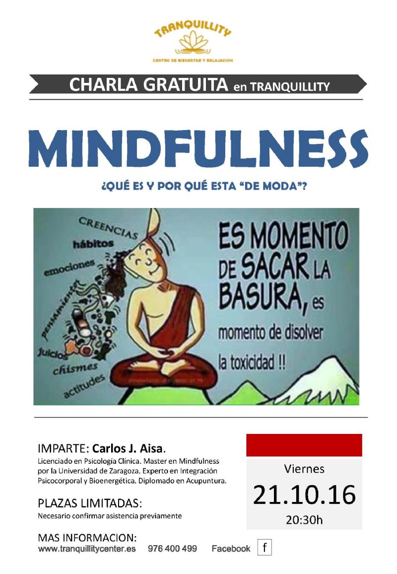 Charla de MINDFULNESS. ¿Qué es y por qué esta tan de moda?