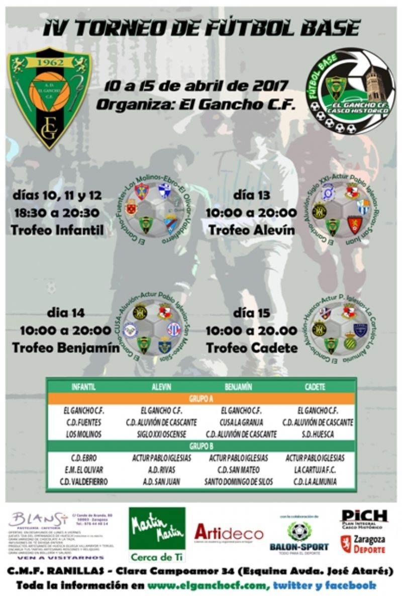 IV Torneo de Fútbol Base «El Gancho»