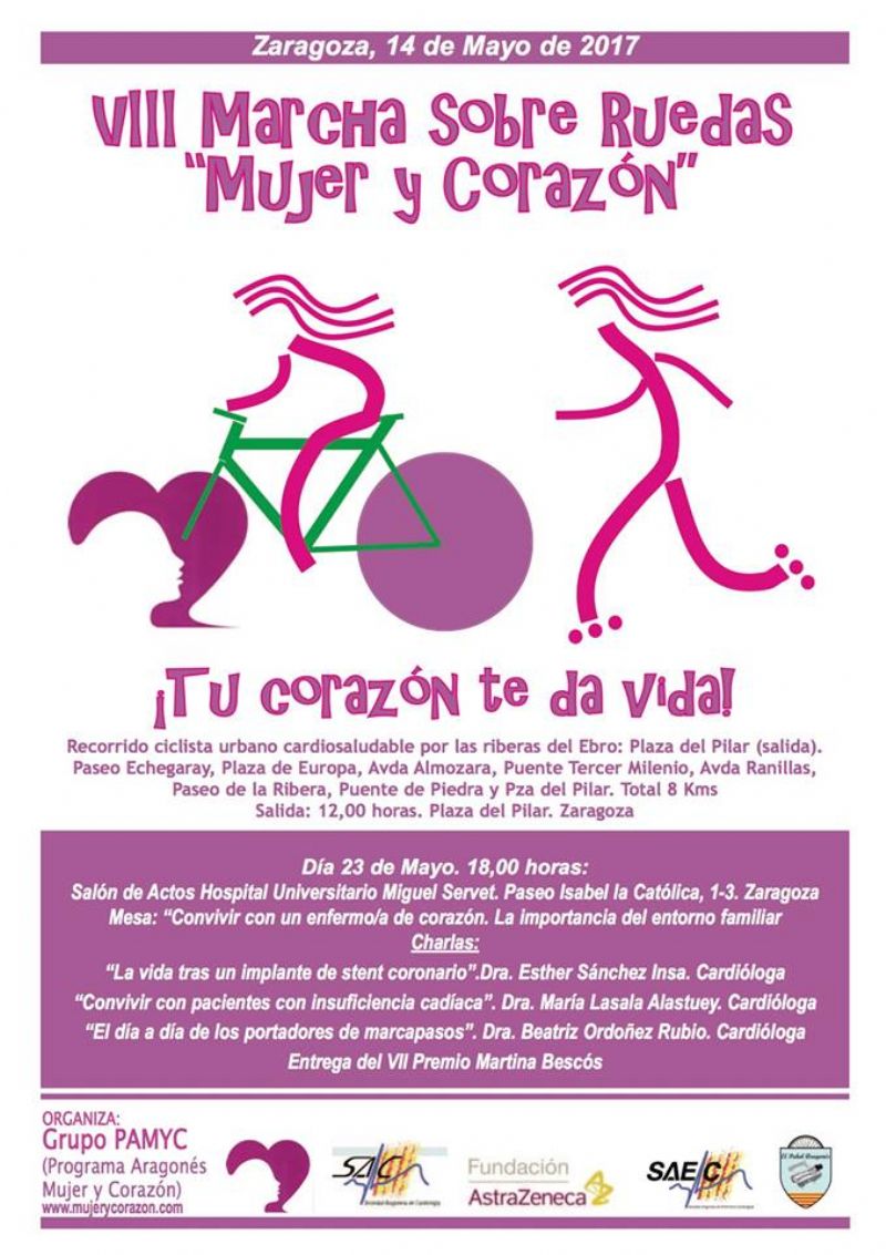 VIII Marcha Urbana en Bici y Patines «Mujer y Corazón»