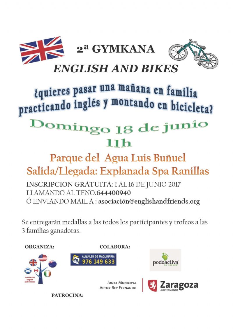 2ª Gymkana «English and Bikes»