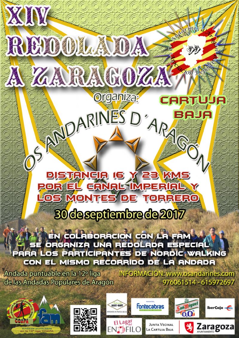 XIV Marcha senderista «Redolada a Zaragoza» 