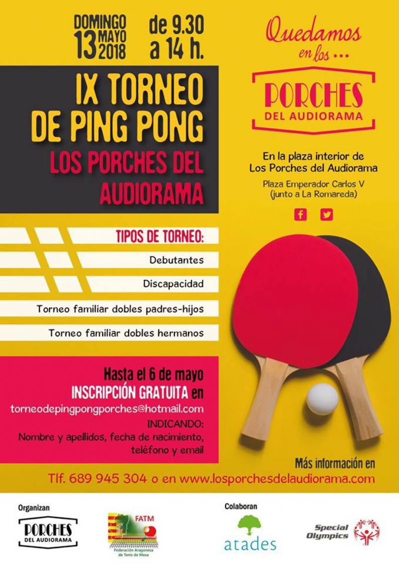 IX Torneo de Ping Pong Los Porches del Audiorama