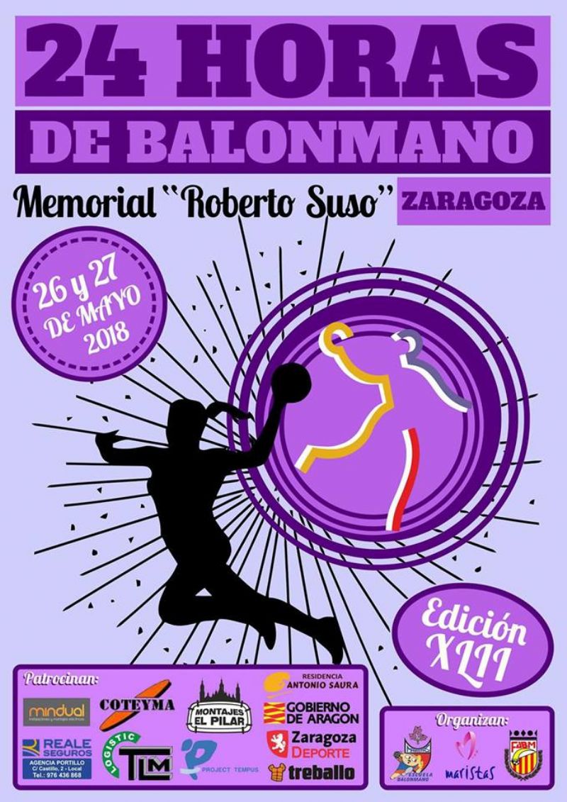 24 horas de Balonmano 2018. Memorial Roberto Suso 