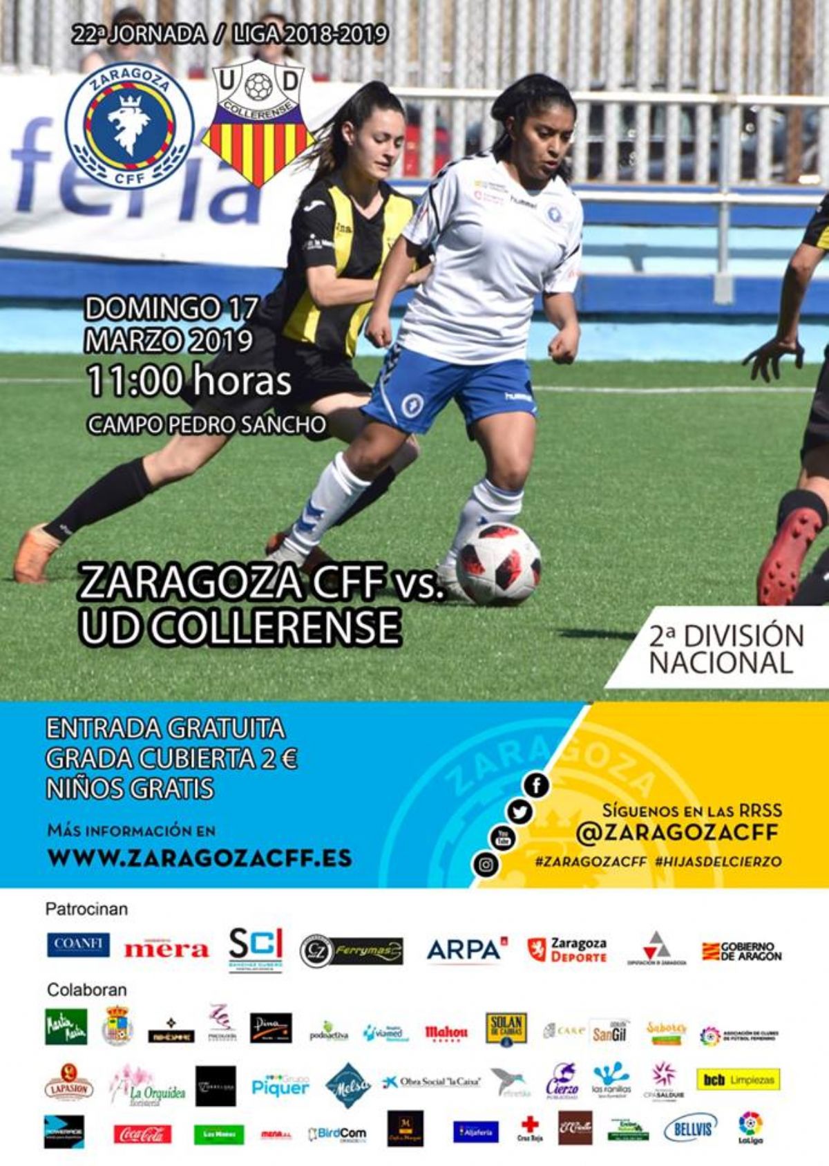 Zaragoza Club De Fútbol Femenino - U.D. Collerense