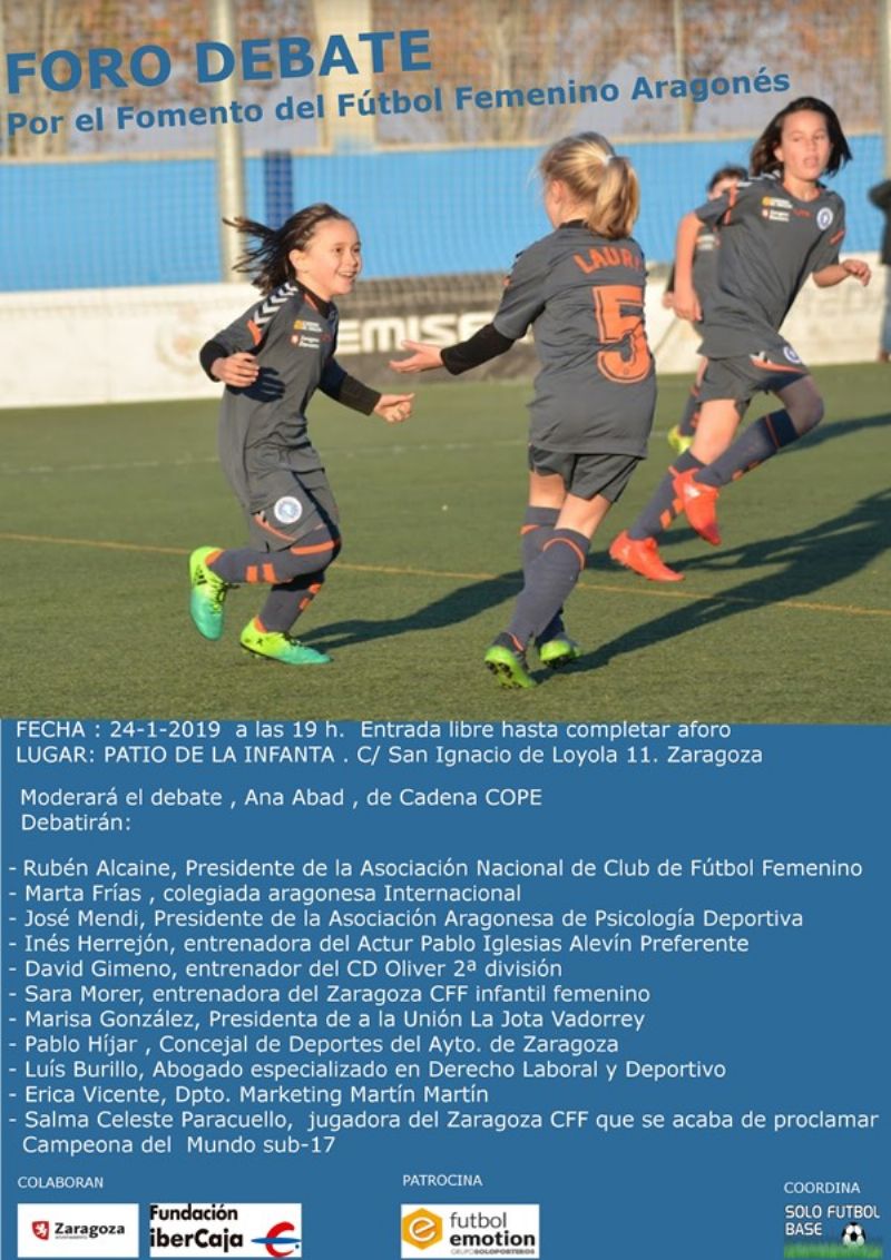 Foro-Debate «Fomento del fútbol femenino aragonés»