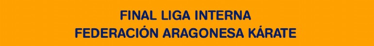 Final Liga Interna Federación Aragonesa de Kárate