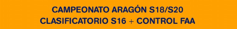 Campeonatos de Aragon Sub18/Sub20 + Clasificatorio Sub16 + Control F.A.A. de Atletismo en Pista Cubierta