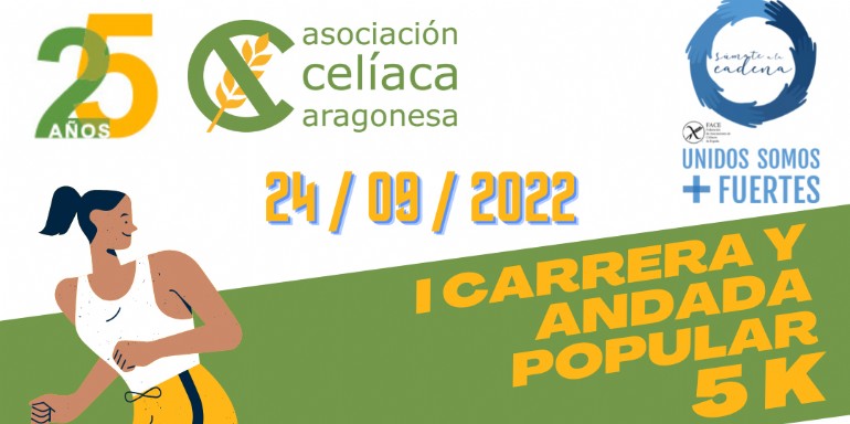 I Carrera y Andada Popular 5k - Asociación Celiaca Aragonesa