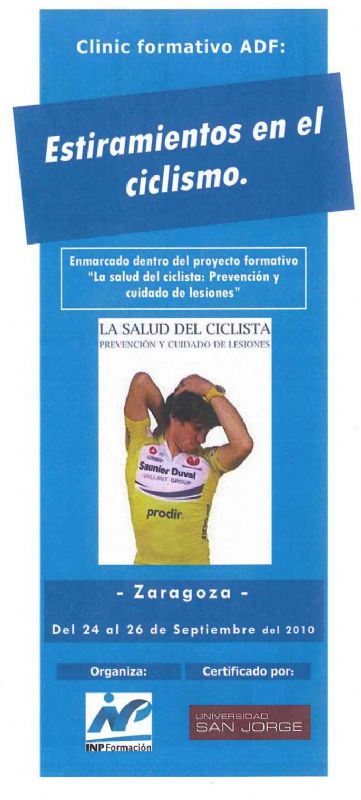 I Clinic ADF de 'Estiramientos en el ciclismo' I Clinic ADF de 'Estiramientos en el ciclismo'