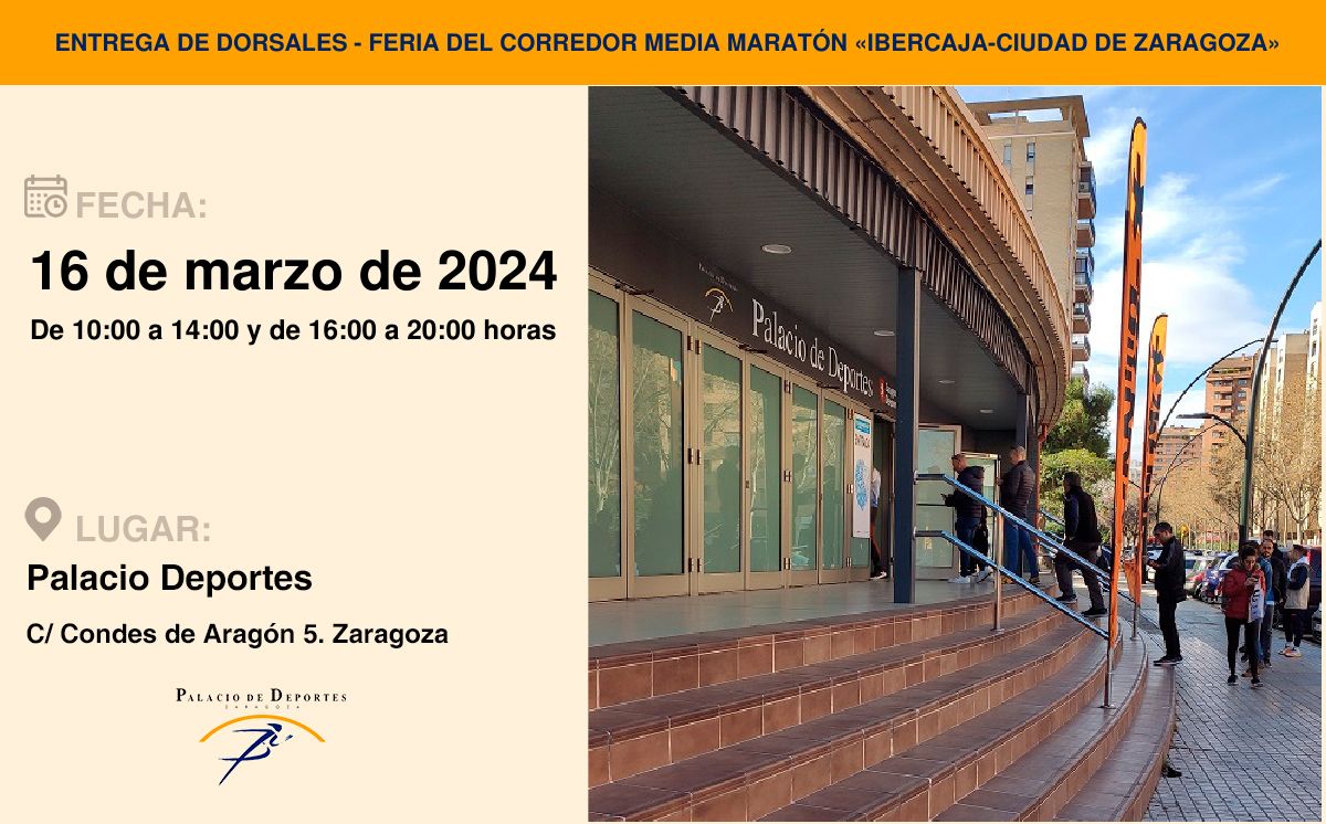 Entrega de dorsales / Feria del Corredor de la XXVI Media Maratón «Ibercaja-Ciudad de Zaragoza» Entrega de dorsales / Feria del Corredor de la XXVI Media Maratón «Ibercaja-Ciudad de Zaragoza»