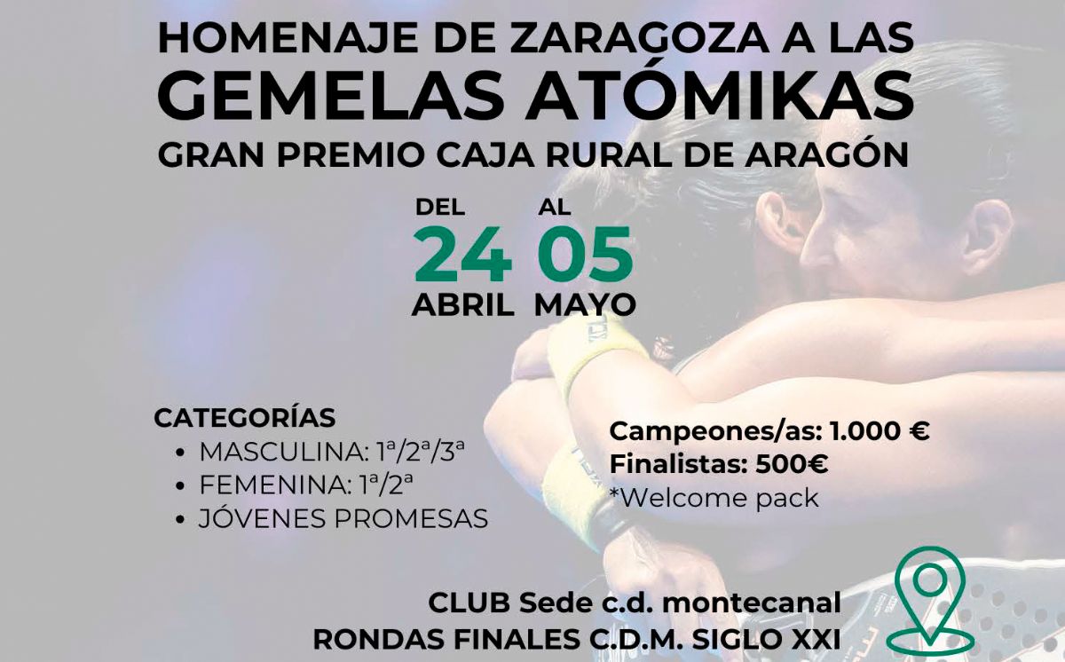 Fase final del Gran Premio Caja Rural de Aragón. Homenaje de Zaragoza a las Gemelas Atómikas. Fase final del Gran Premio Caja Rural de Aragón. Homenaje de Zaragoza a las Gemelas Atómikas.