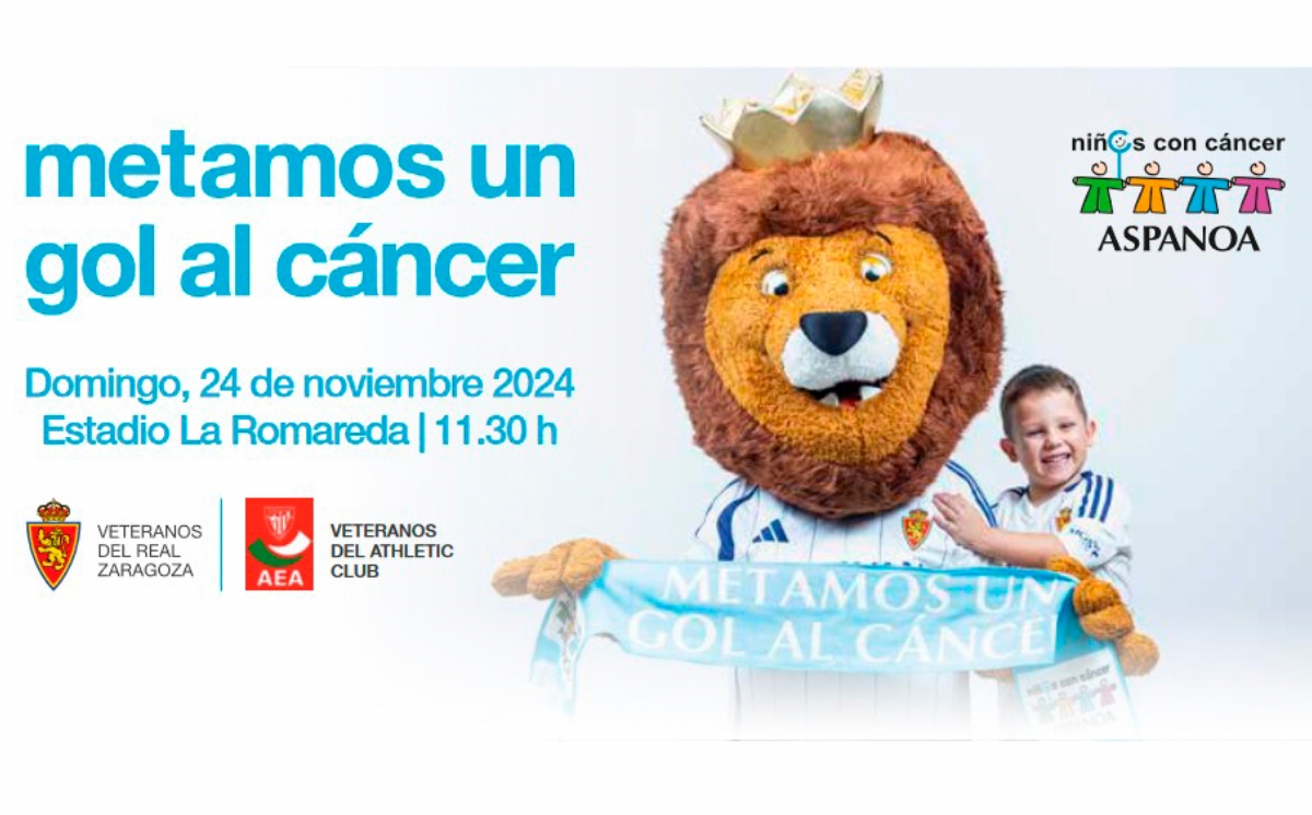 Partido benéfico ASPANOA 2024: Veteranos Real Zaragoza - Leyendas Athletic Club