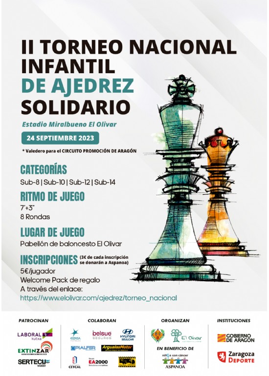 II Torneo Nacional de Ajedrez Infantil Solidario