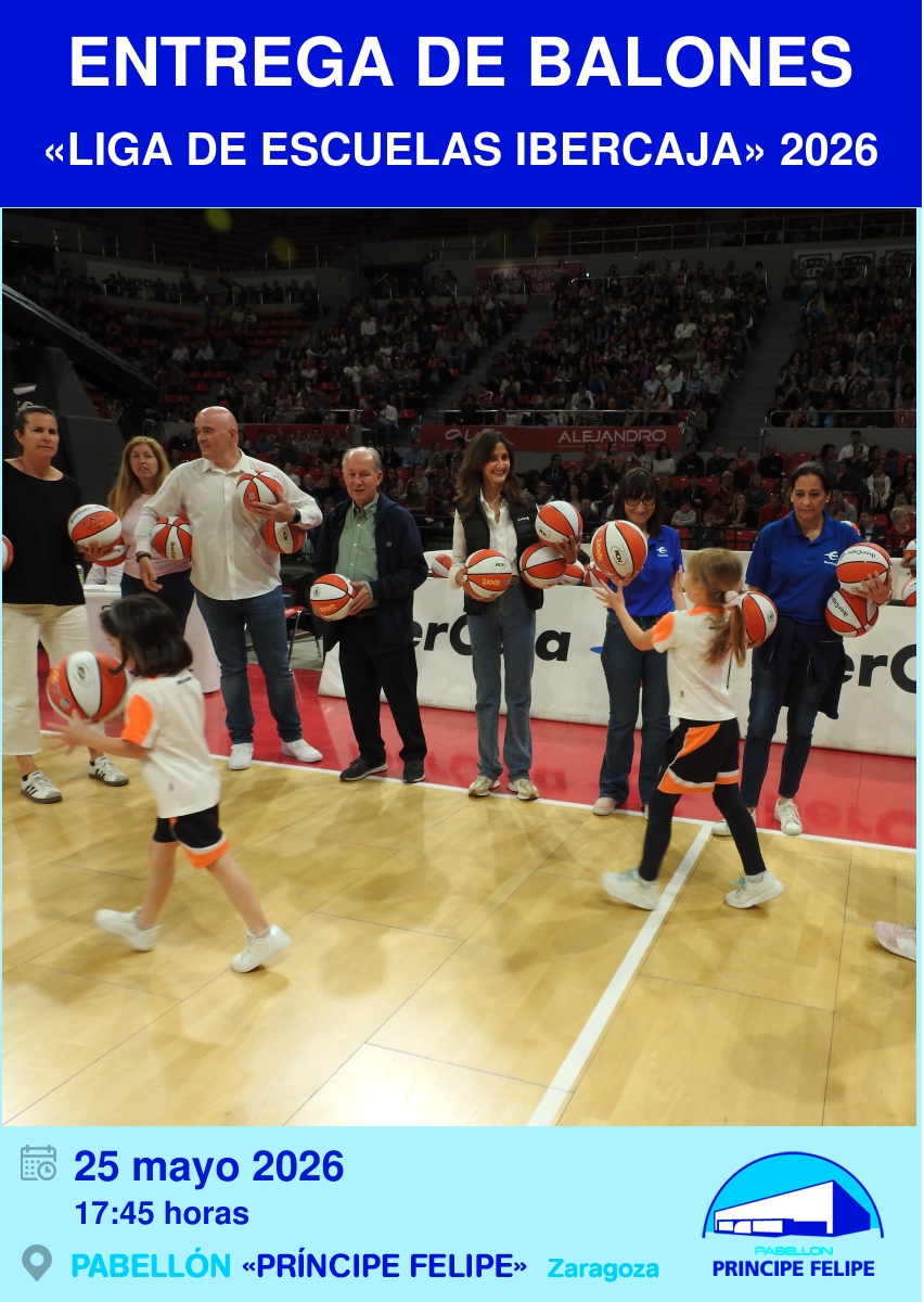 Entrega de balones «Liga de Escuelas Ibercaja» 2026