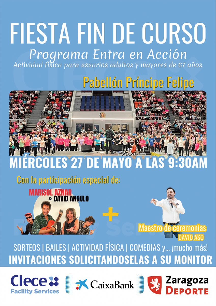 Fiesta Fin de Curso del programa «Actividad física para adultos y personas mayores de 67 años»