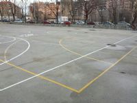 Marcado de lineas de juego de Baloncesto y Fútbol Sala. [Fecha: 20/01/2014]