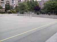 Pintado del lineado en Pista de Fútbol Sala [Fecha: 11/06/2014]