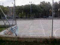 Reparación del vallado de la pista de Baloncesto [Fecha: 15/09/2014]