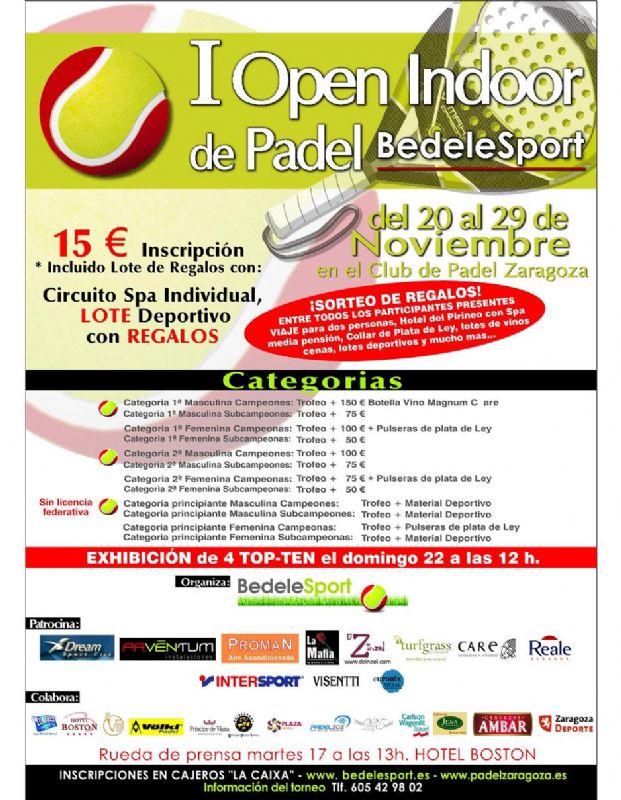 I TORNEO PADEL INDOOR