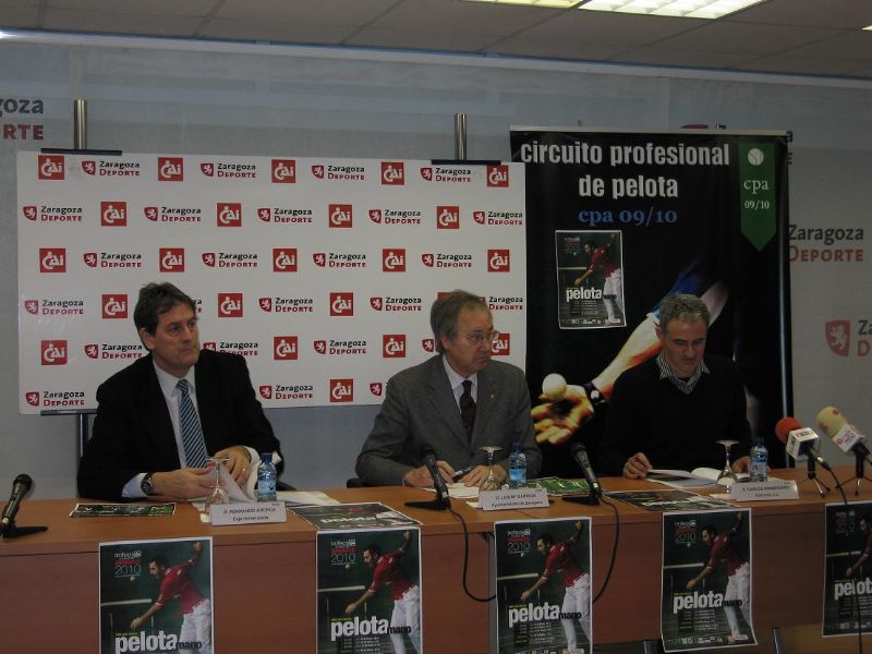 PRESENTACIÓN del TROFEO «CAI- CIUDAD DE ZARAGOZA» de pelota mano