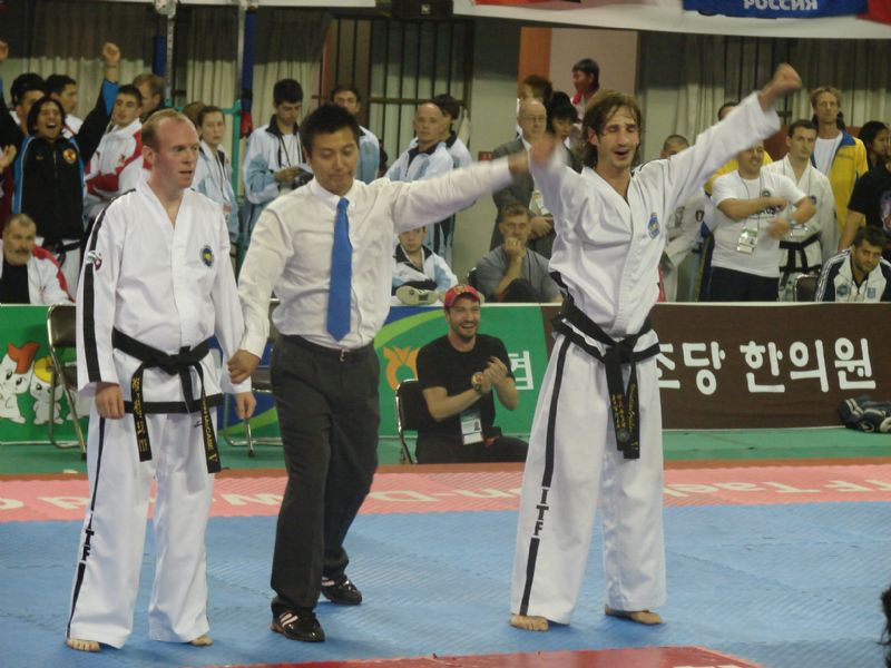 El zaragozano Christian Oriolani, campeón mundial de TaeKwon-Do ITF