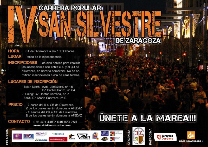 Consulta la información necesaria para participar en la «IV San Silvestre»