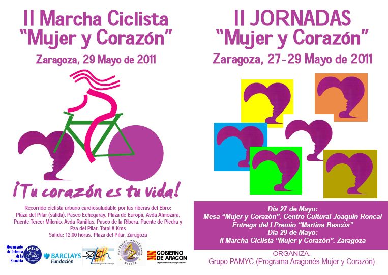 II Jornadas «Mujer y Corazón», hoy en Zaragoza